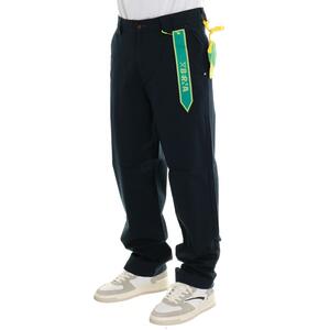 PANTALONE WIDE LEG BLU